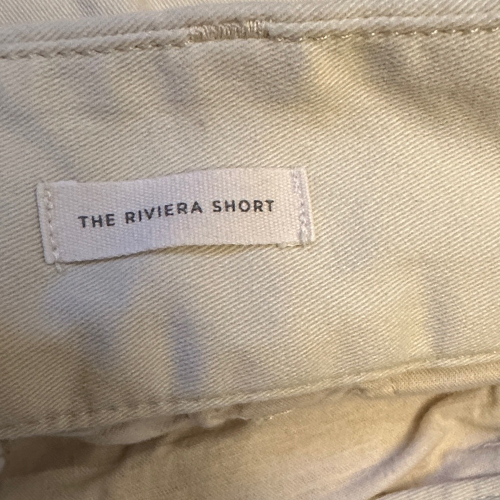 GUC LOFT Cream Riviera Shorts; 10 - Picture 3 of 4